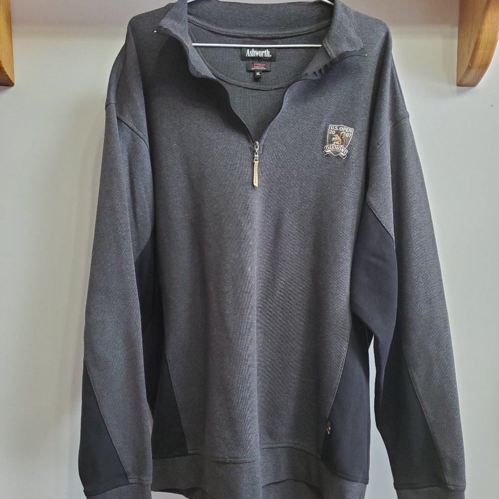 Ashworth 2007 US Open Oakmont Quarter Zip Pullover Sweater Size XL